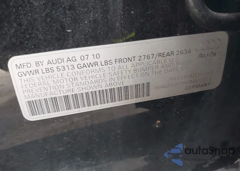 2011 Audi A6 3.0 Premium из США, поврежденный, VIN WAUFGAFB8BN012372